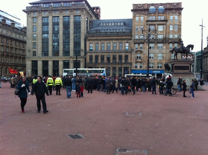 George Square Thatcher Death Party