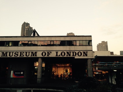 The Museum of London, with the Barbican in the background