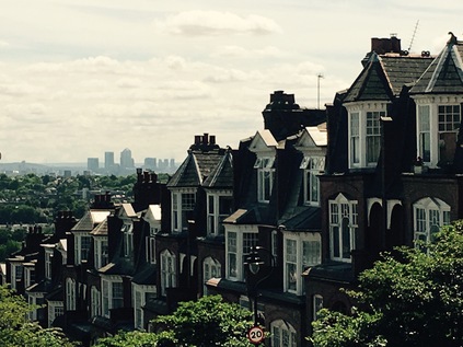 Looking down Muswell Hill