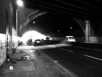 Passing under the railway, New Southgate