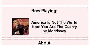 Example of 'Now Playing' display