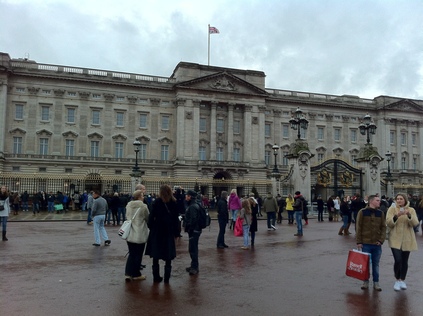 At the gates of Buckingham Palace