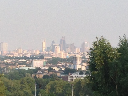 A hazy view from Parliament Hill