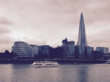 City Hall and The Shard in the mist