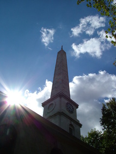 Hawksmoor's Obelisk at St. Lukes, Old Street