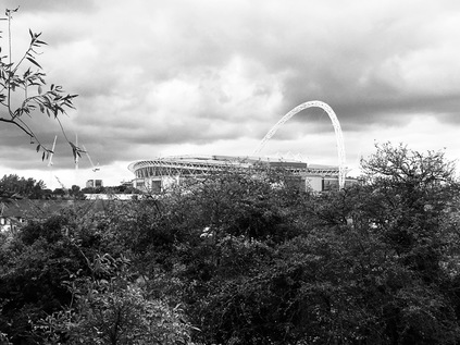 Wembley Stadium, from Tokyngton Recreation Ground