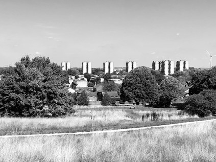 Thamesmead, from Lesnes Abbey