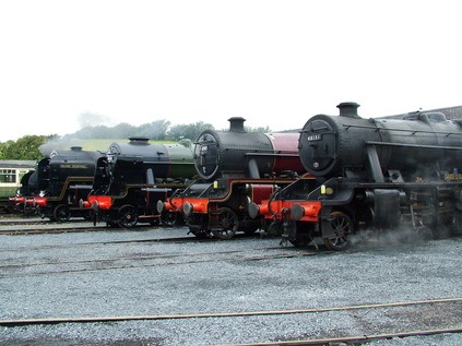 The main event? Mainline steam lines up at Carnforth