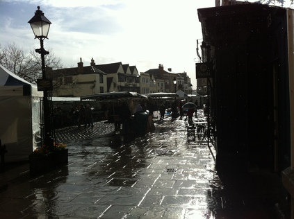 The Market Square after a shower of rain